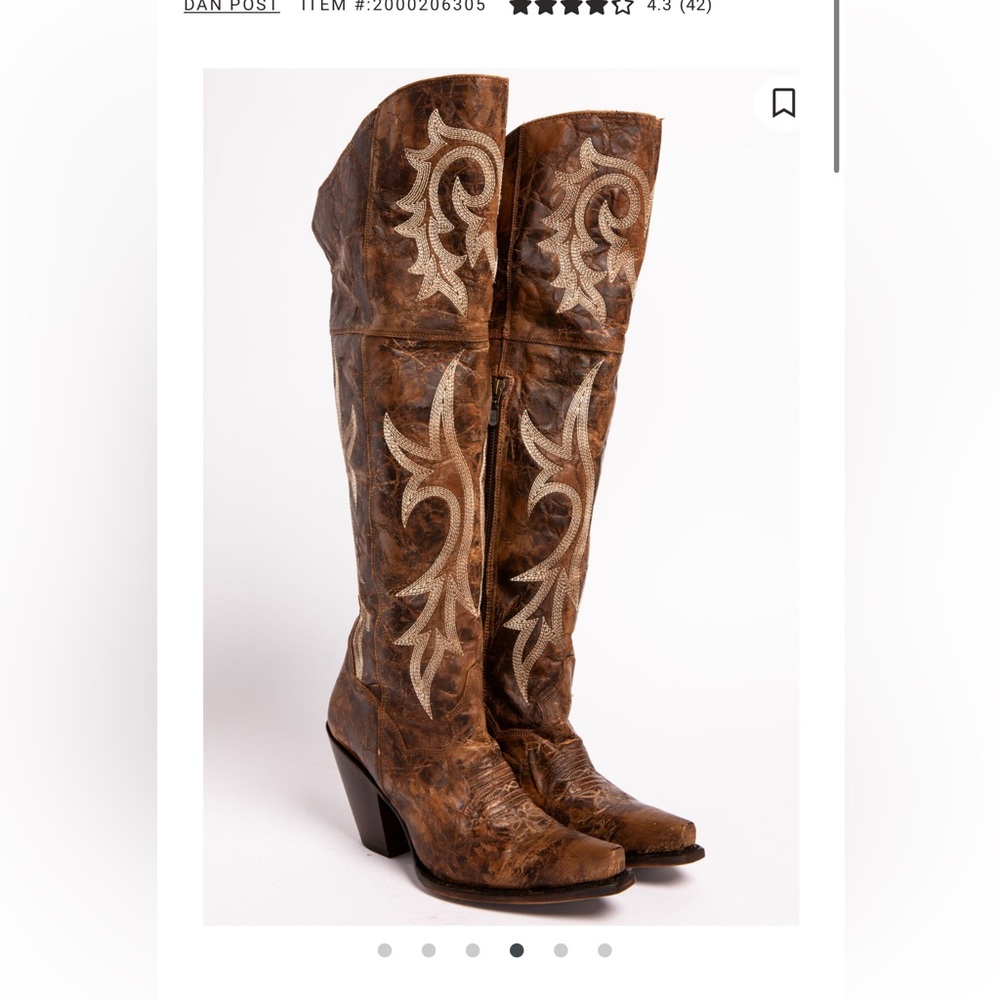 Dan Post Jilted Knee High Cowboy Boots